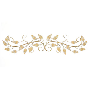 Brushed Gold Over The Door Metal Wall Decor