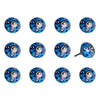 1.5" x 1.5" x 1.5" Ceramic/Metal Multicolor 12 Pack Knob