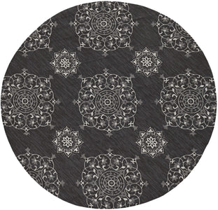 60" X 90" Charcoal Polypropelene Rug