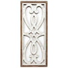 Distressed Heart and Fleur de Lis Wood Panel Wall Decor