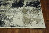 27" X 91" Ivory or Charcoal Polyester Rug