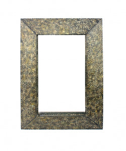 34" x 48" x 4" Bronze, Gravel-Like, Mosaic Frame - Dressing Mirror