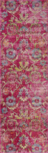 63" X 91" Pink Polypropelene Rug