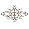 Champagne Ornate Scroll Metal Decor