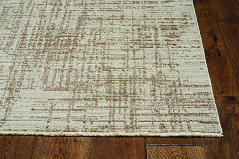 Image of 27" X 91" Natural Polyester Rug