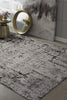 63" X 91" Ivory or Grey Polyester Rug