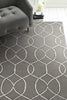 60" X 84" Charcoal Wool or Viscose Rug