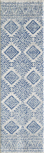 81" X 144" Ivory or Blue Polypropelene Rug