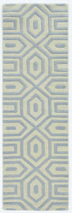 2 x 7 Runner Wool Grey Area Rug