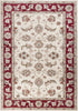 5 x 7 Polypropylene Ivory or Red Area Rug