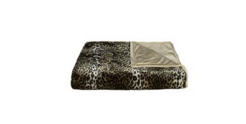 Image of 50" x 70" Leopard Faux Hide Throw