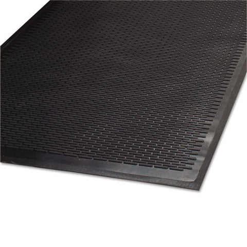 Image of Clean Step Outdoor Rubber Scraper Mat, Polypropylene, 36 X 60, Black