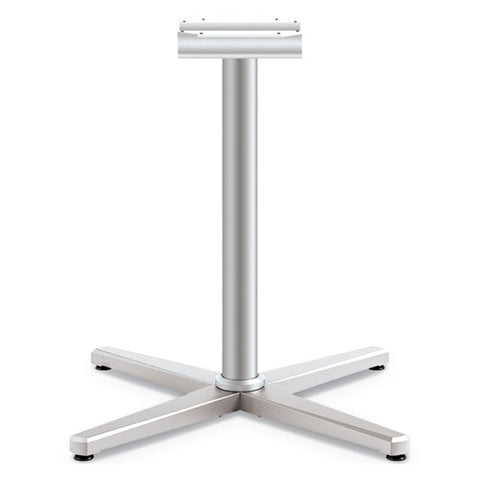 Image of Arrange X-leg Base For 42-48" Tops, 32w X 32d X 28h, Silver