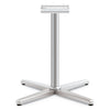 Arrange X-leg Base For 42-48" Tops, 32w X 32d X 28h, Silver