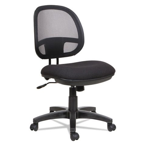 Image of Alera Interval Series Swivel/tilt Mesh Chair, Supports Up To 275 Lbs, Black Seat/black Back, Black Base