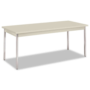 Utility Table, Rectangular, 72w X 30d X 29h, Light Gray