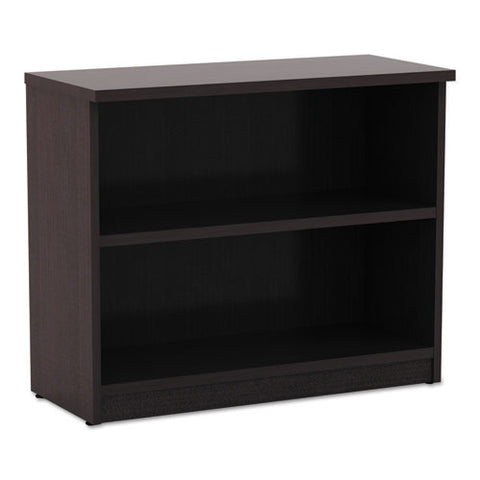 Image of Alera Valencia Series Bookcase, Two-shelf, 31 3/4w X 14d X 29 1/2h, Espresso