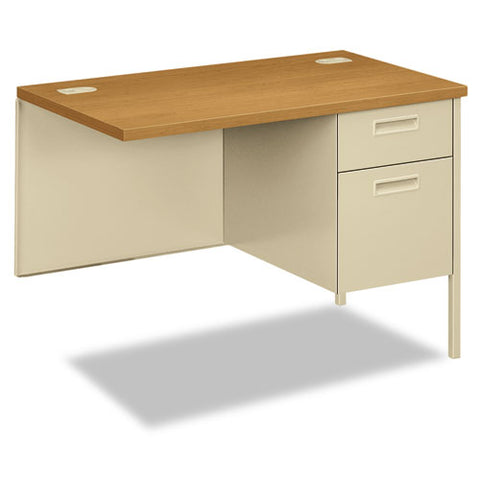 Image of Metro Classic Series Workstation Return, Right, 42w X 24d, Harvest/putty