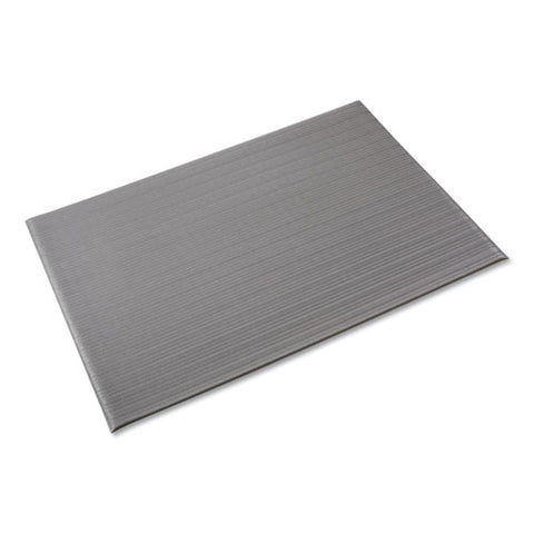 Image of Ribbed Anti-fatigue Mat, Vinyl, 36 X 120, Gray