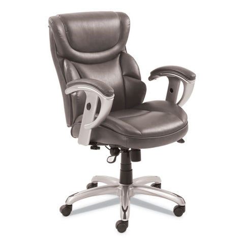 Image of Emerson Task Chair, Supports Up To 300 Lbs., Gray Seat/gray Back, Silver Base