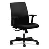 Ignition Series Fabric Low-back Task Chair, Supports Up To 300 Lbs., Black Seat/black Back, Black Base