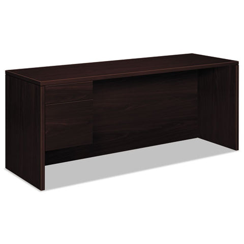 Image of 10500 Series 3/4-height Left Pedestal Credenza, 72w X 24d X 29.5h, Mahogany