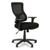 Alera Elusion Ii Series Mesh Mid-back Synchro With Seat Slide Chair, Supports Up To 275 Lbs, Black Seat/back, Black Base