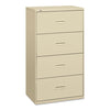 400 Series Four-drawer Lateral File, 30w X 18d X 52.5h, Putty