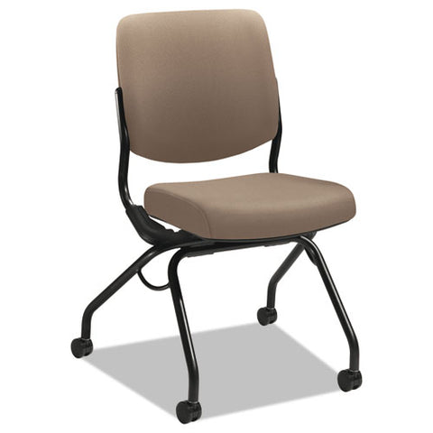 Image of Perpetual Series Folding Nesting Chair, Morel Seat/morel Back, Black Base