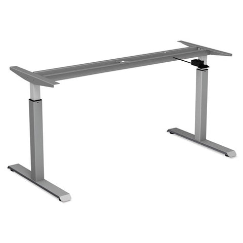 Image of Adaptivergo Pneumatic Height-adjustable Table Base, 26.18" To 39.57", Gray