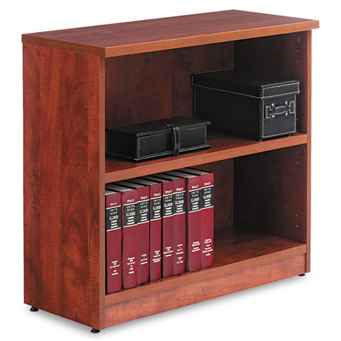 Image of Alera Valencia Series Bookcase, Two-shelf, 31 3/4w X 14d X 29 1/2h, Med Cherry