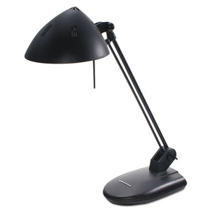 High-output Three-level Halogen Desk Lamp, 6.75"w X 9"d X 20.25"h, Matte Black