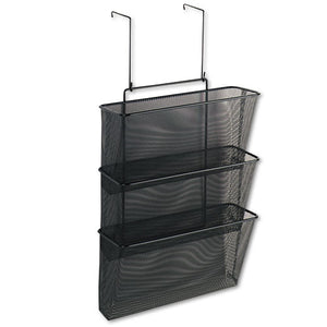 Mesh Partition Additions Three-file Pocket Organizer, 12 5/8 X 16 3/4, Black