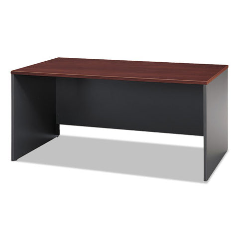 Image of Series C Collection 66w Desk Shell, 66w X 29.38d X 29.88h, Hansen Cherry/graphite Gray