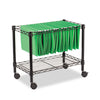 Single-tier Rolling File Cart, 24w X 14d X 21h, Black