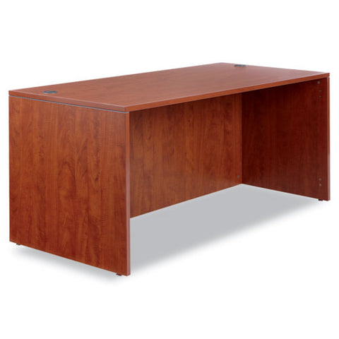 Image of Alera Valencia Series Straight Front Desk Shell, 65w X 29.5d X 29.63h, Cherry