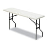 Indestructables Too 1200 Series Folding Table, 60w X 18d X 29h, Platinum