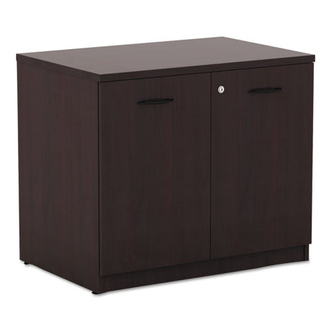 Image of Alera Valencia Series Storage Cabinet, 34 1/8w X 22 7/8d X 29 1/2h, Mahogany