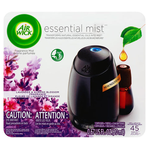 Image of Essential Mist Starter Kit, Lavender And Almond Blossom, 0.67 Oz, 4/carton