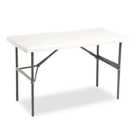 Image of Indestructables Too 1200 Series Folding Table, 48w X 24d X 29h, Platinum