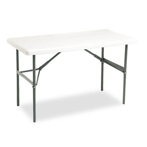 Indestructables Too 1200 Series Folding Table, 48w X 24d X 29h, Platinum