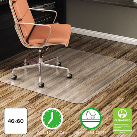 Image of Economat All Day Use Chair Mat For Hard Floors, 46 X 60, Clear, Drop Ship Item