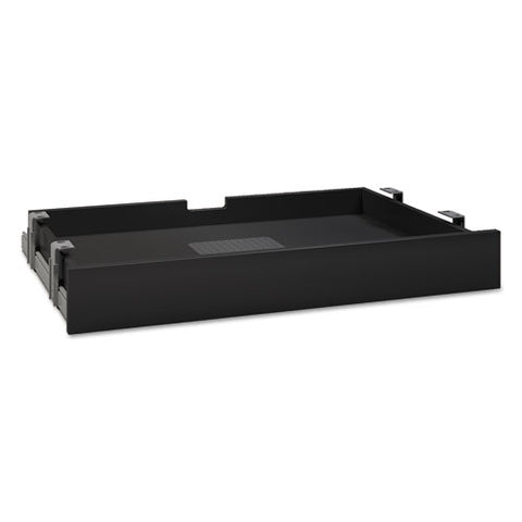 Image of Multi-purpose Drawer With Drop Front, 27.13w X 17.38d X 3.63h, Black