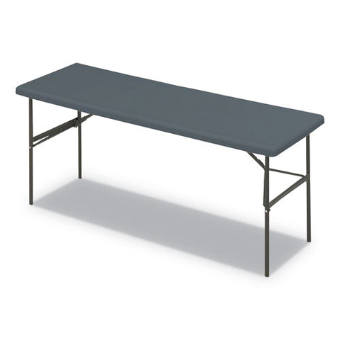 Image of Indestructables Too 1200 Series Folding Table, 72w X 24d X 29h, Charcoal