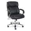 Alera Maxxis Series Big And Tall Leather Chair, Supports Up To 450 Lbs., Black Seat/black Back, Chrome Base