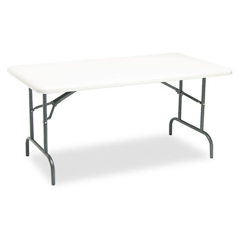 Image of Indestructables Too 1200 Series Folding Table, 60w X 30d X 29h, Platinum