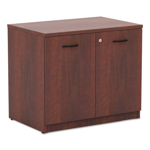 Image of Alera Valencia Series Storage Cabinet, 34 1/8w X 22 7/8d X 29 1/2h, Medium Cherry