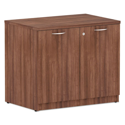 Image of Alera Valencia Series Storage Cabinet, 34 1/8w X 22 7/8d X 29 1/2h, Modern Walnut