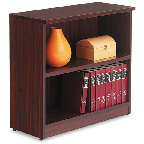 Image of Alera Valencia Series Bookcase, Two-shelf, 31 3/4w X 14d X 29 1/2h, Mahogany