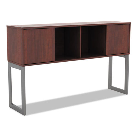 Image of Alera Open Office Desk Series Hutch, 59w X 15d X 36.38h, Medium Cherry